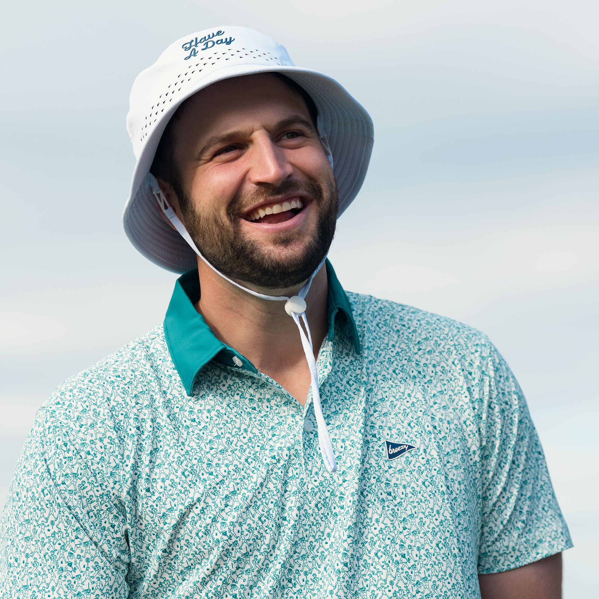 Breezy Golf Men's Have A Day Perforated Bucket Hat product image