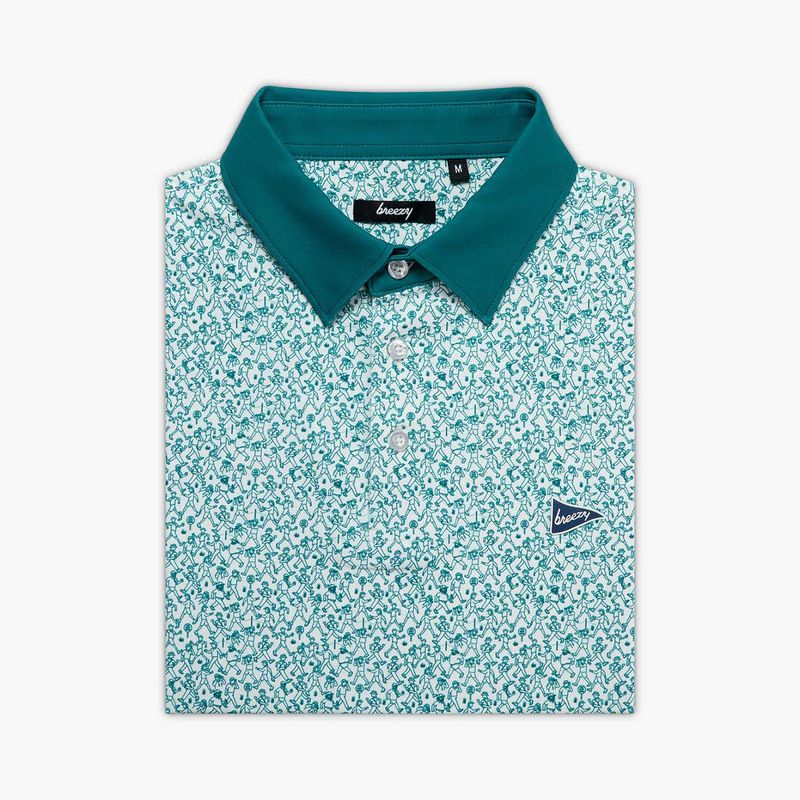 Breezy Golf Men's The Footrace To 18 Golf Polo product image