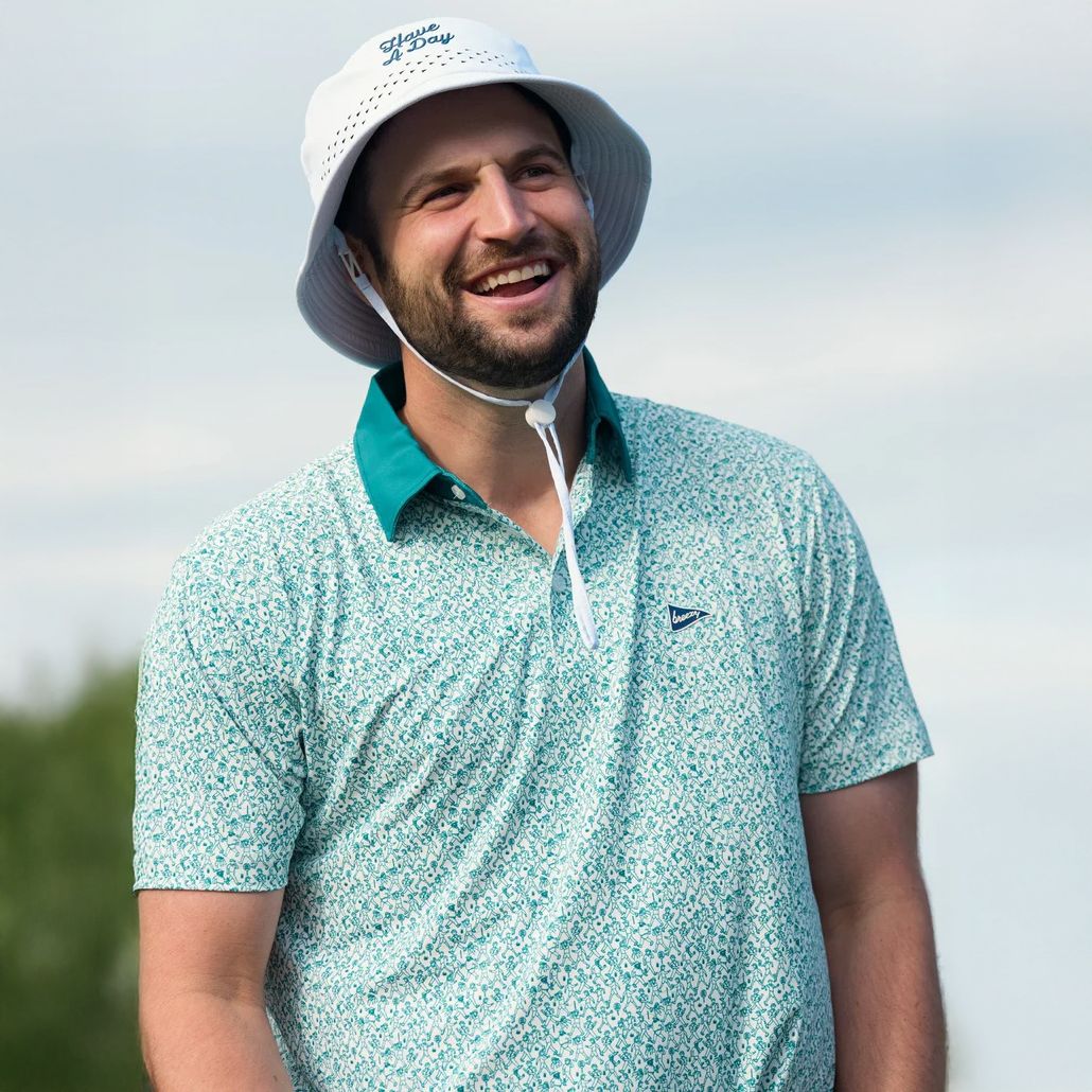 Breezy Golf Men's The Footrace To 18 Golf Polo product image