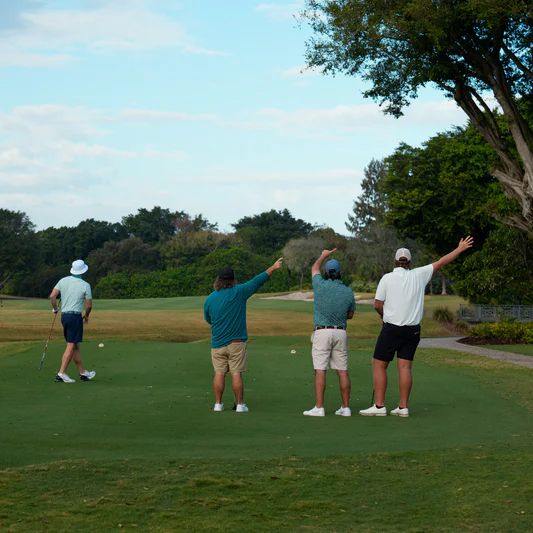 Breezy Golf Men's The Footrace To 18 Golf Polo product image