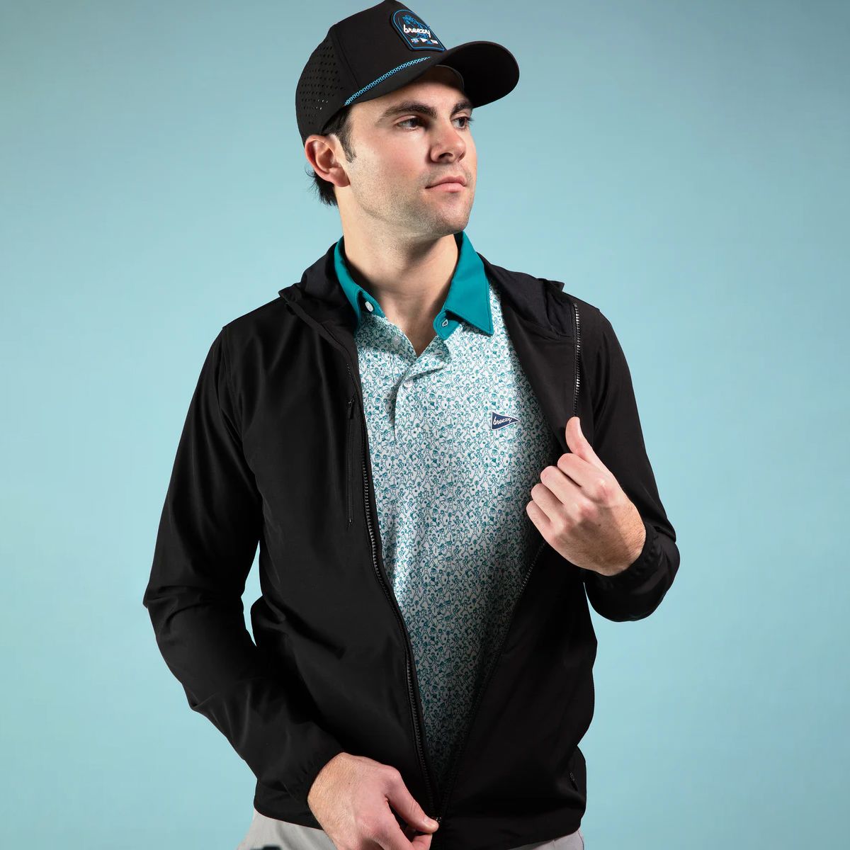 Breezy Golf Men's The Footrace To 18 Golf Polo product image