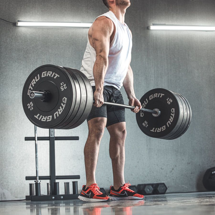 Tru Grit 45 lb. Black Zinc Barbell product image