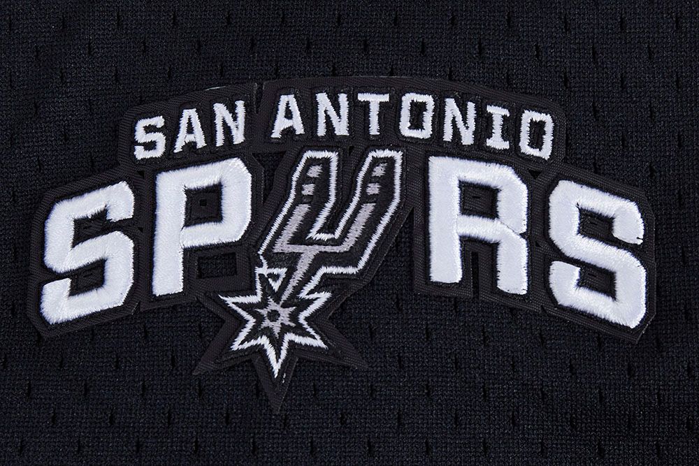 Pro Standard Men's San Antonio Spurs Black Script Tail Mesh Button Down Shirt product image