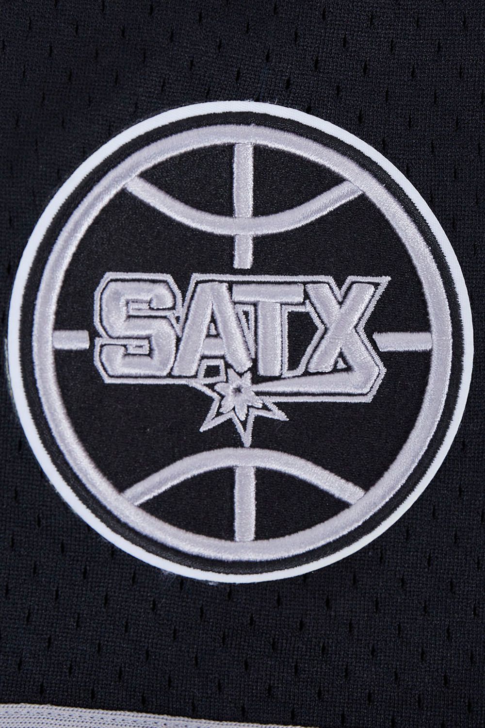 Pro Standard Men's San Antonio Spurs Black Script Tail Mesh Button Down Shirt product image