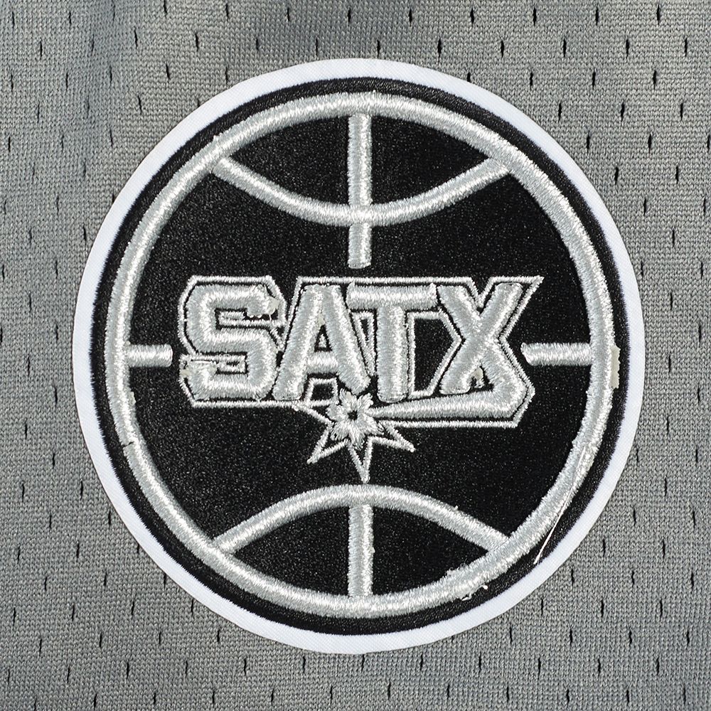 Pro Standard Men's San Antonio Spurs Gray Script Tail Mesh Button Down Shirt product image