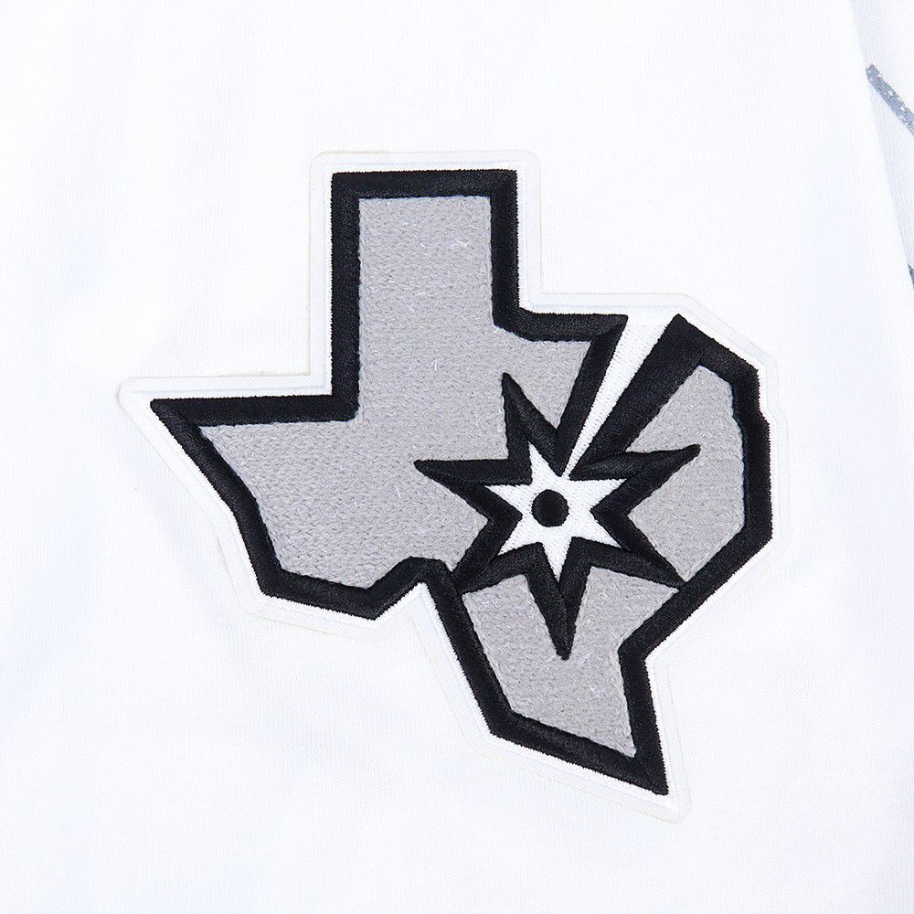 Pro Standard Men's San Antonio Spurs White Fire And Roses Washed T-Shirt product image