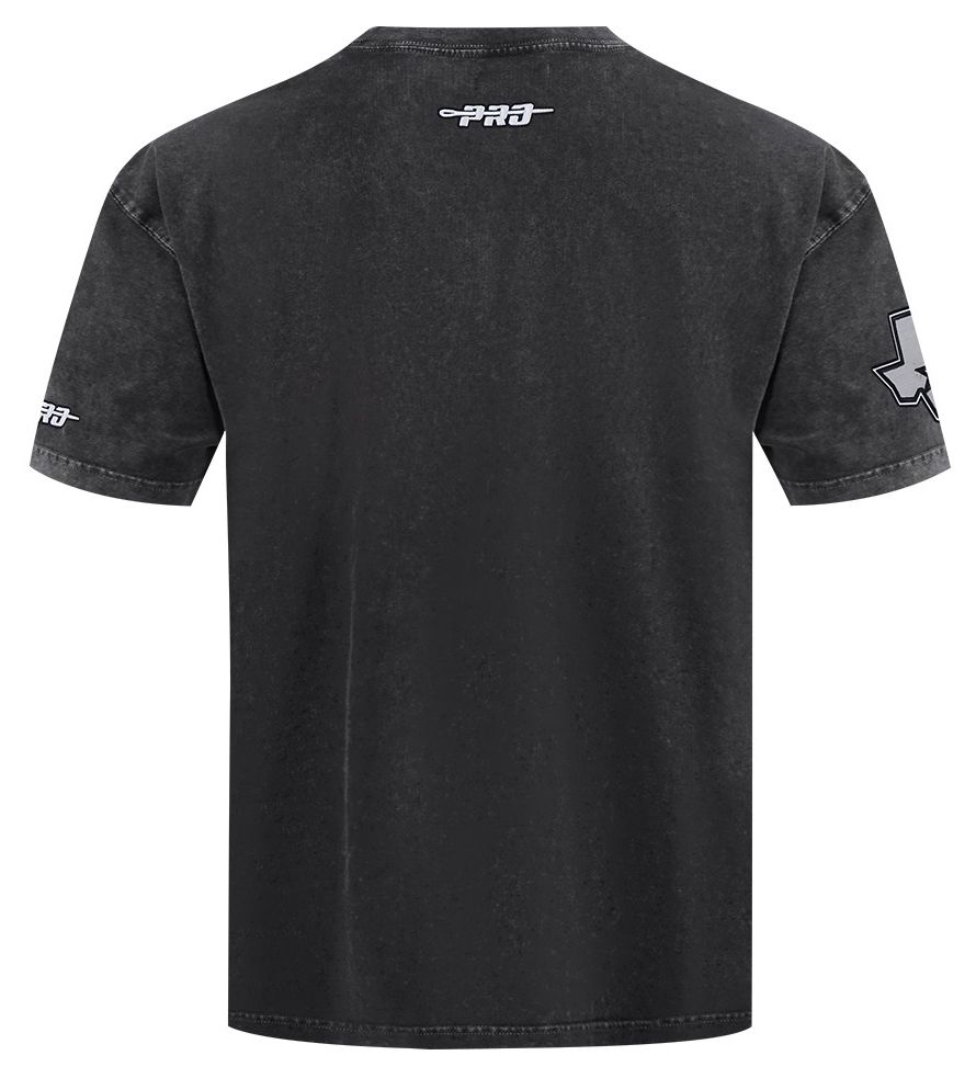 Pro Standard Men's San Antonio Spurs Black Fire And Roses Washed T-Shirt product image