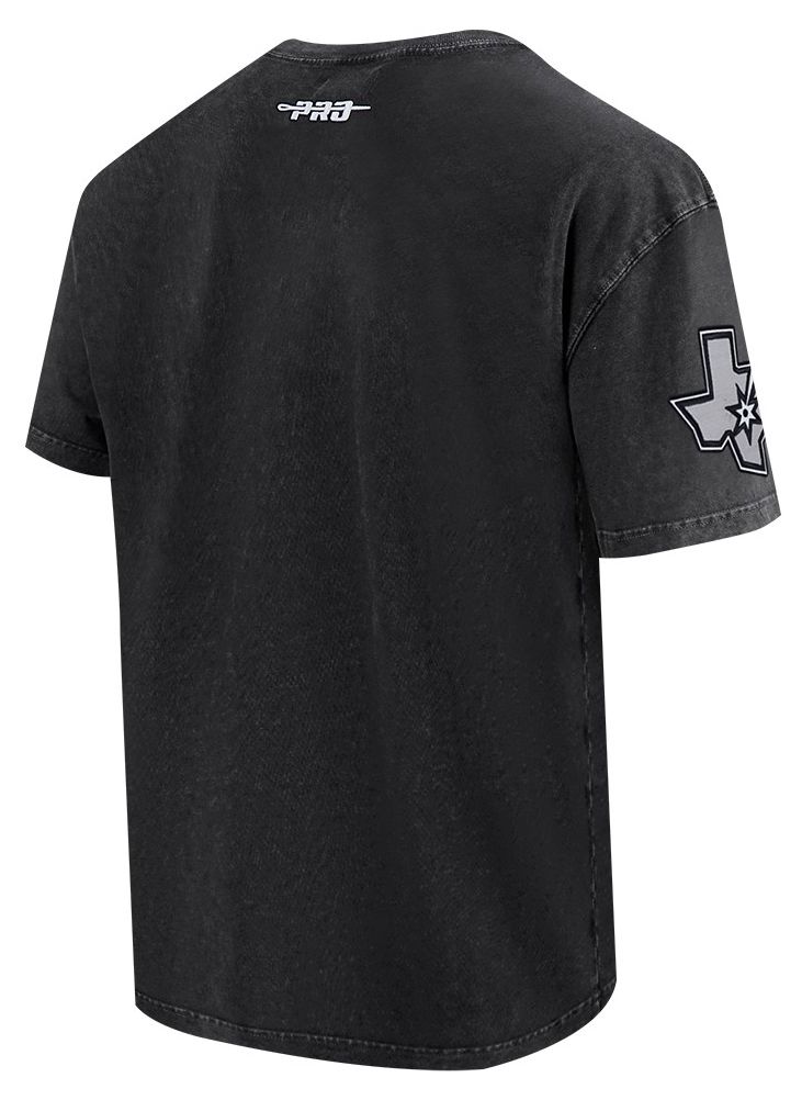 Pro Standard Men's San Antonio Spurs Black Fire And Roses Washed T-Shirt product image