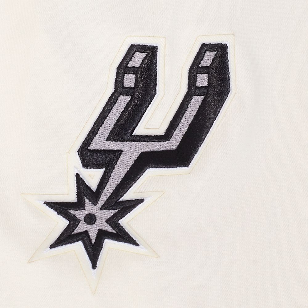 Pro Standard Men's San Antonio Spurs Off White Script Drop Shoulder T-Shirt product image