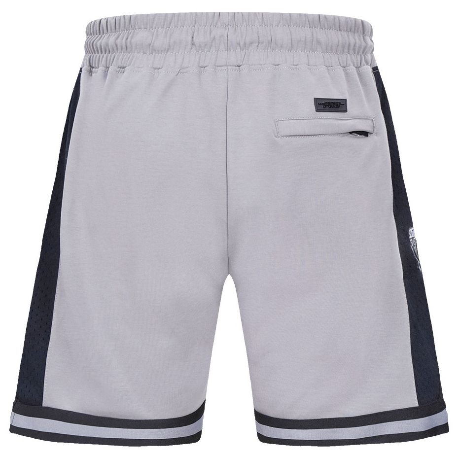 Pro Standard Men's San Antonio Spurs Gray Script Tail Fleece Shorts product image