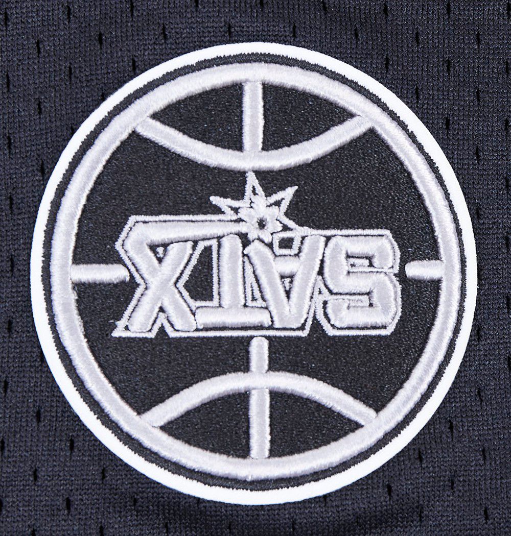 Pro Standard Men's San Antonio Spurs Gray Script Tail Fleece Shorts product image