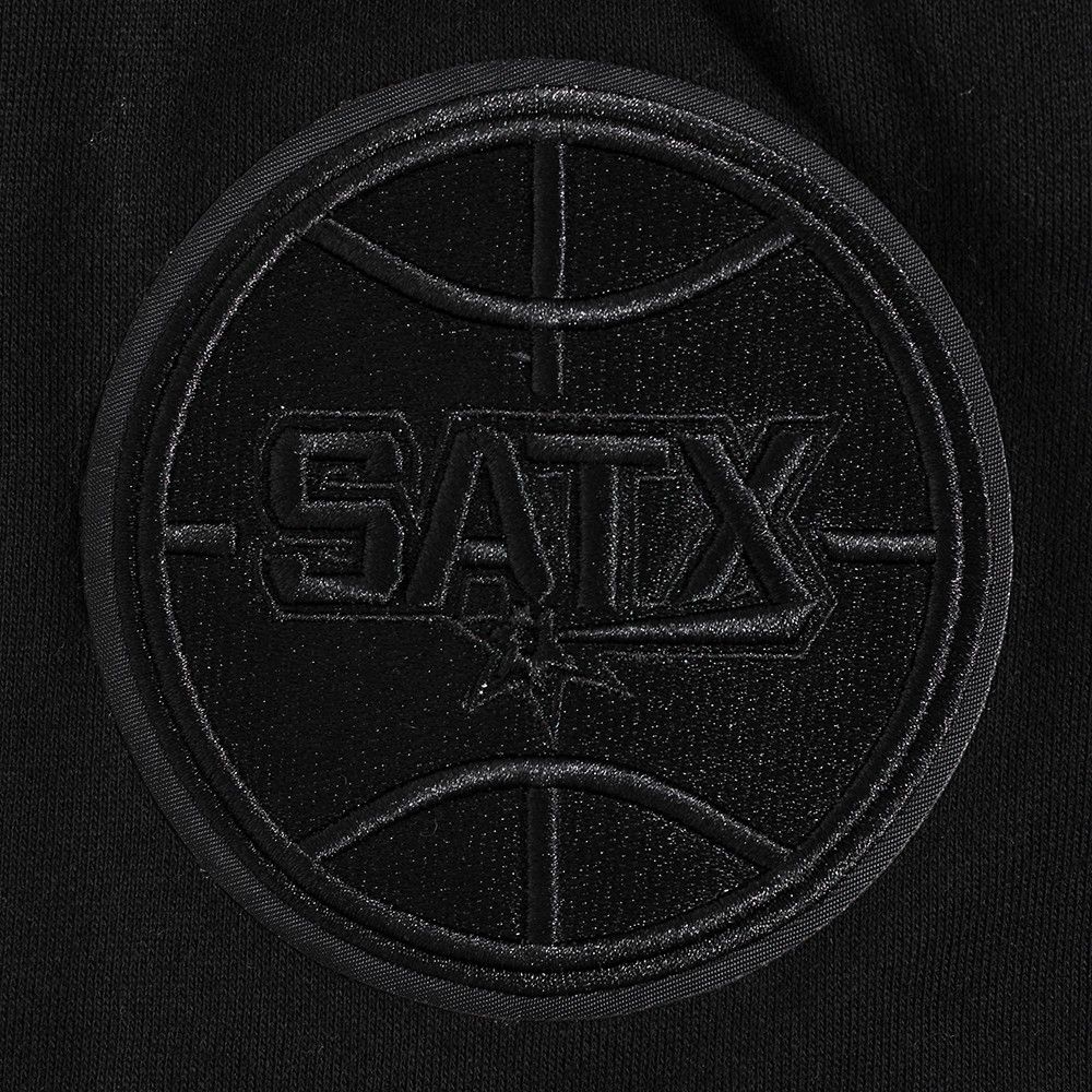 Pro Standard Men's San Antonio Spurs Black Neutral Fleece Shorts product image