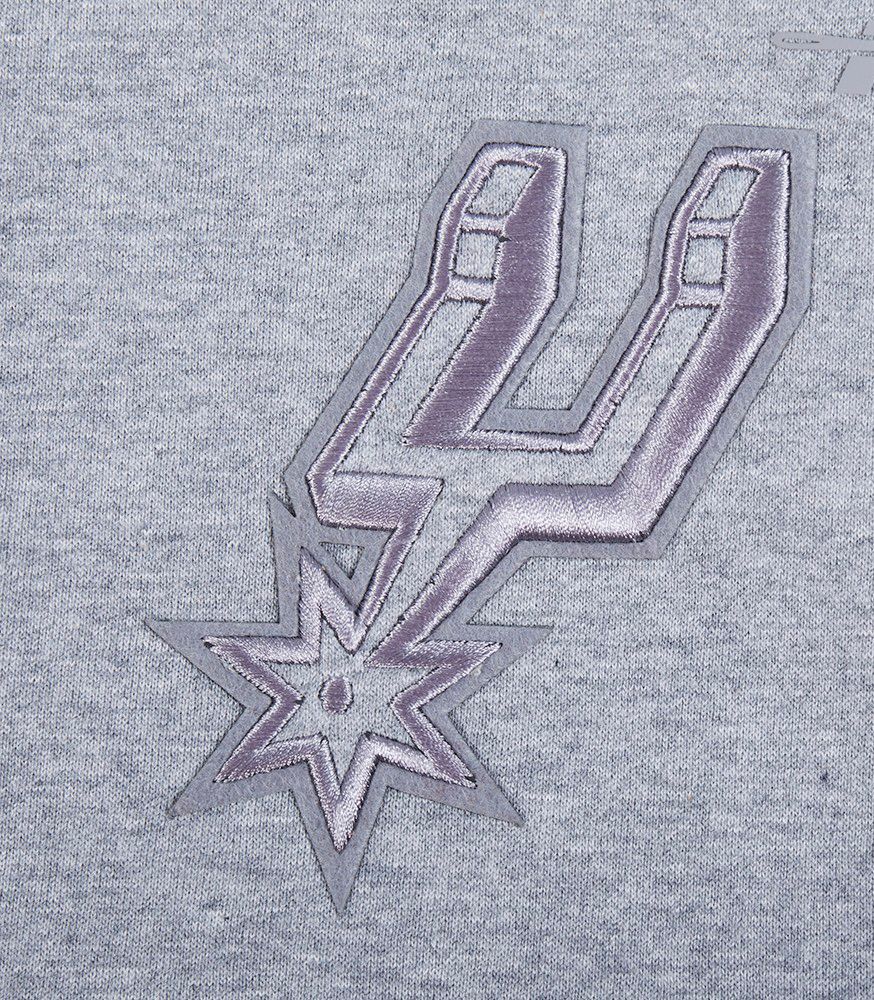 Pro Standard Men's San Antonio Spurs Gray Neutral Fleece Shorts product image