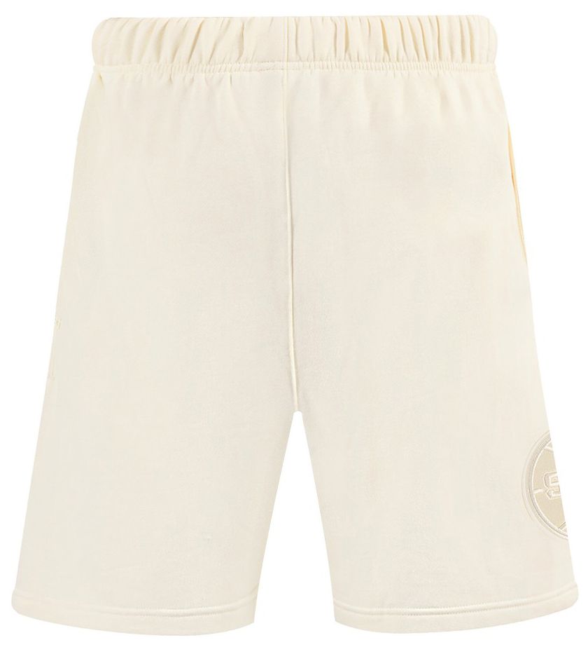 Pro Standard Men's San Antonio Spurs Off White Neutral Fleece Shorts product image
