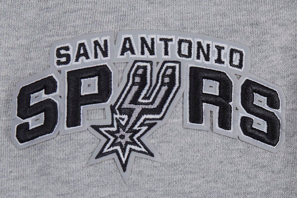 Pro Standard Men's San Antonio Spurs Grey Script Tail Fleece Pullover Hoodie product image