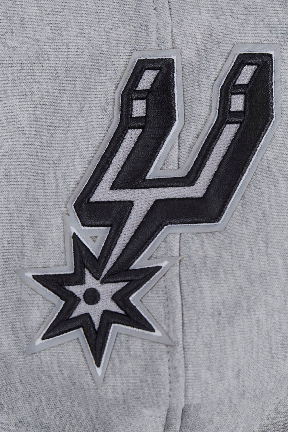Pro Standard Men's San Antonio Spurs Grey Script Tail Fleece Pullover Hoodie product image