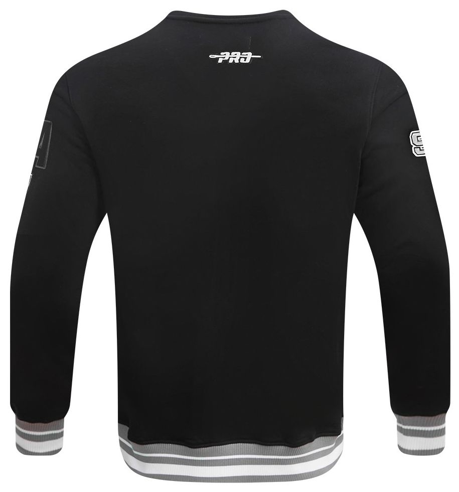 Pro Standard Men's San Antonio Spurs Black Mash Up Rib Fleece Crewneck Sweatshirt product image