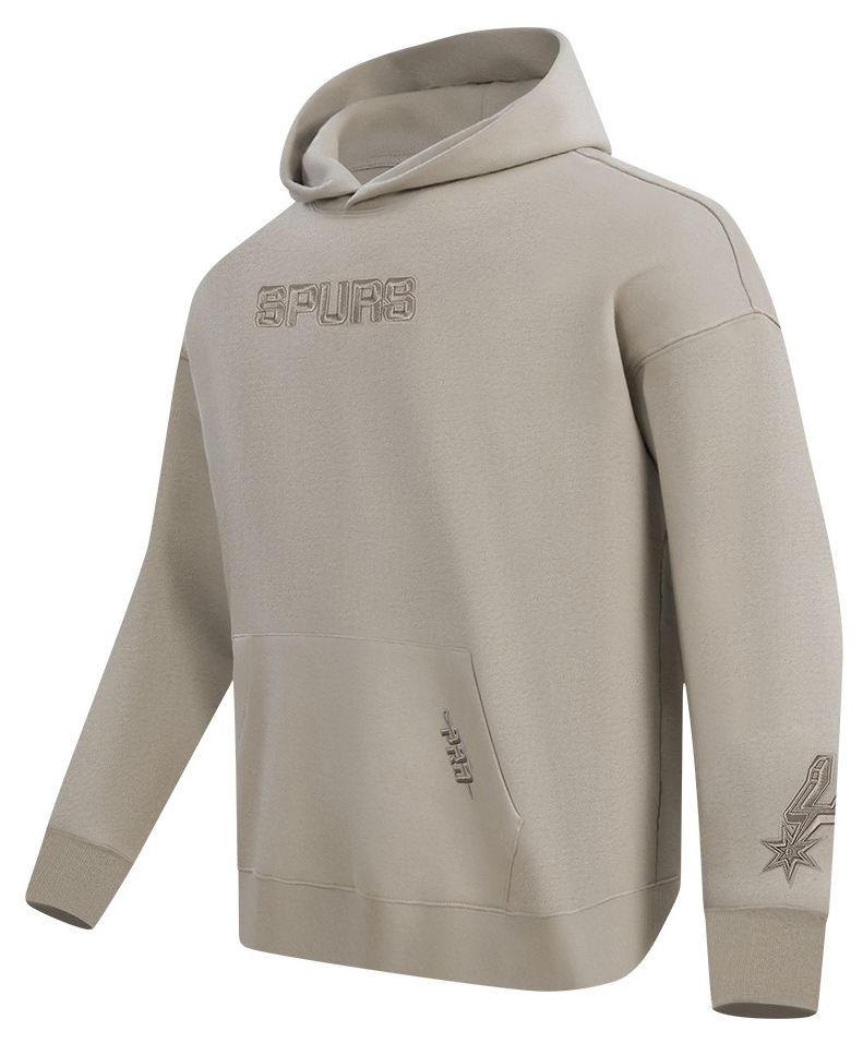 Pro Standard Men's San Antonio Spurs Taupe Wingspan Drop Shoulder Hoodie product image