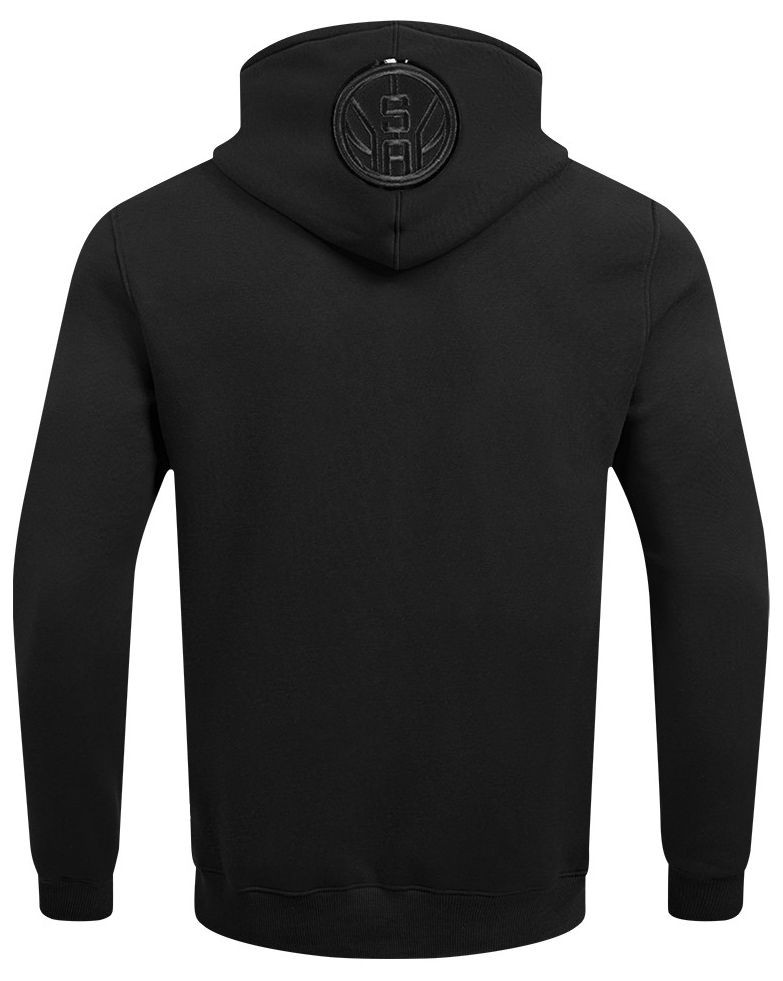 Pro Standard Men's San Antonio Spurs Black Triple Black Hoodie product image