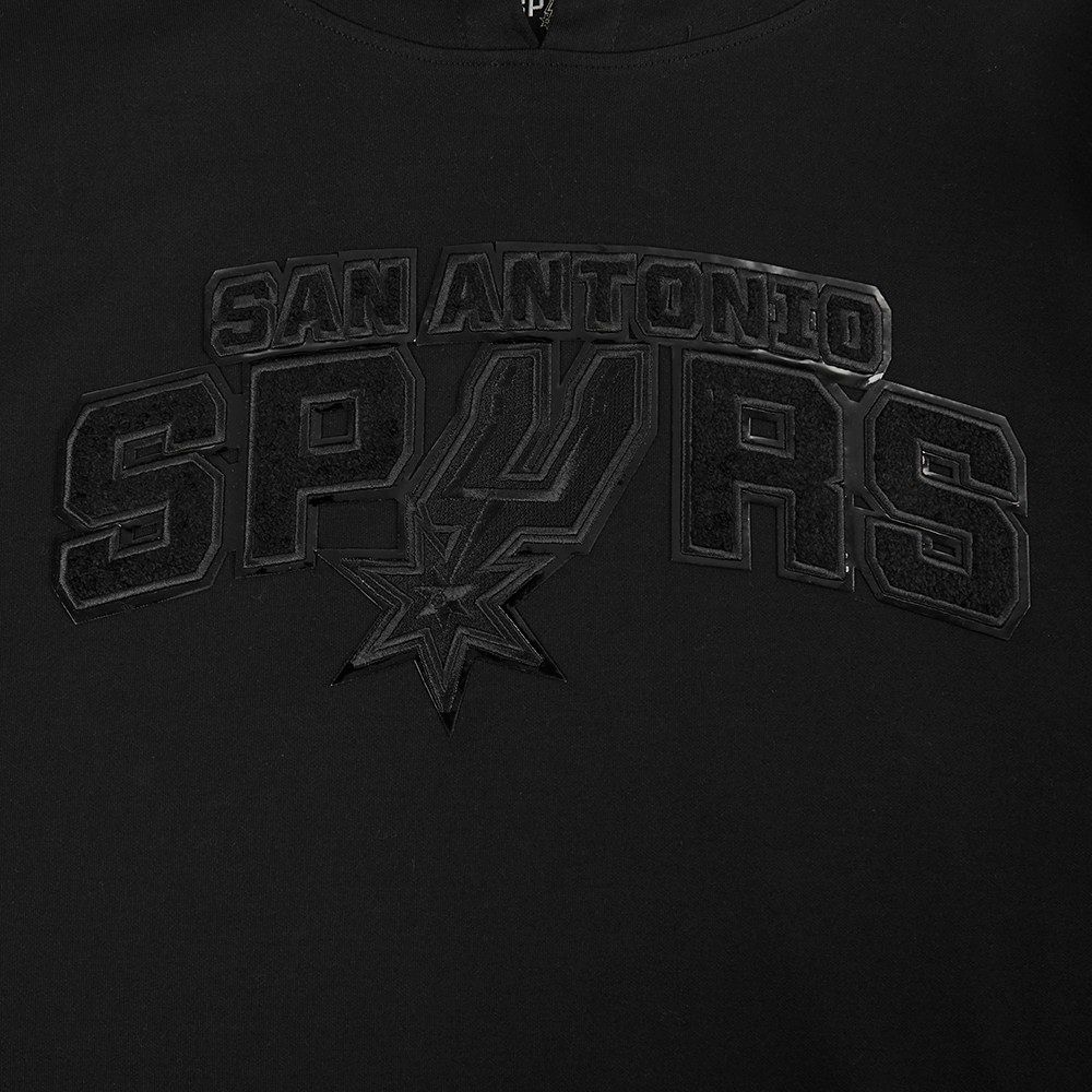 Pro Standard Men's San Antonio Spurs Black Triple Black Hoodie product image
