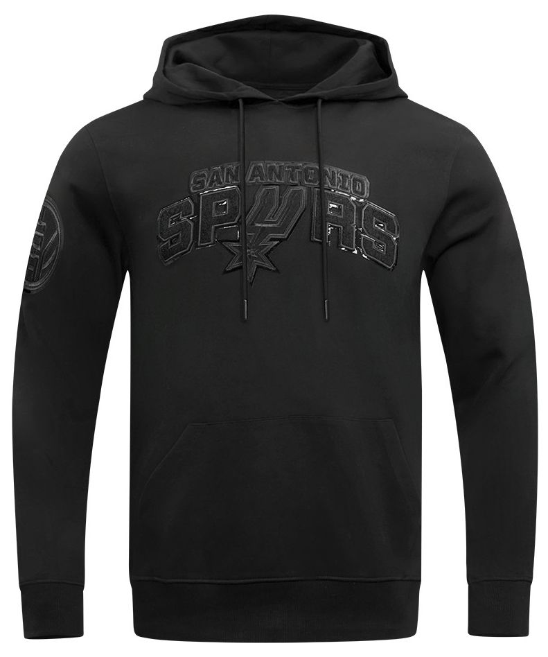 Pro Standard Men's San Antonio Spurs Black Triple Black Hoodie product image