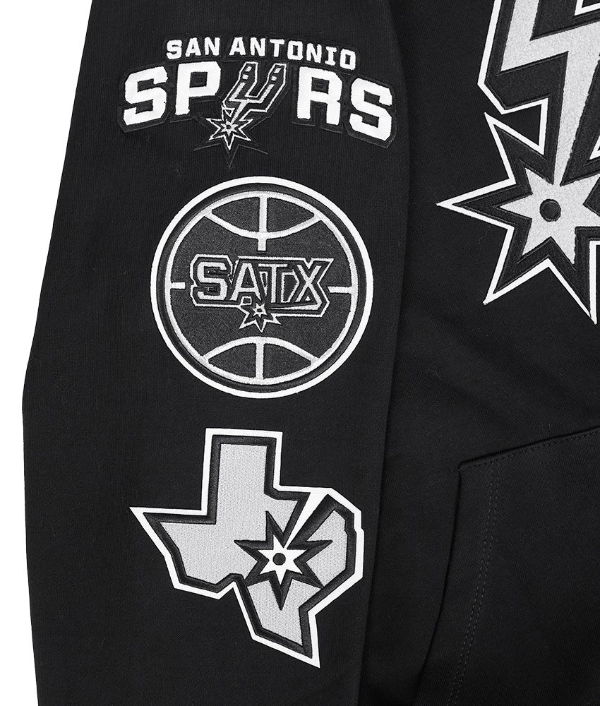Pro Standard Men's San Antonio Spurs Black Classic Fleece Hoodie product image