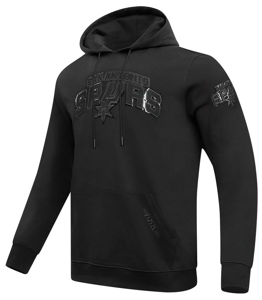 Pro Standard Men's San Antonio Spurs Black Classic Chenille Pullover Hoodie product image