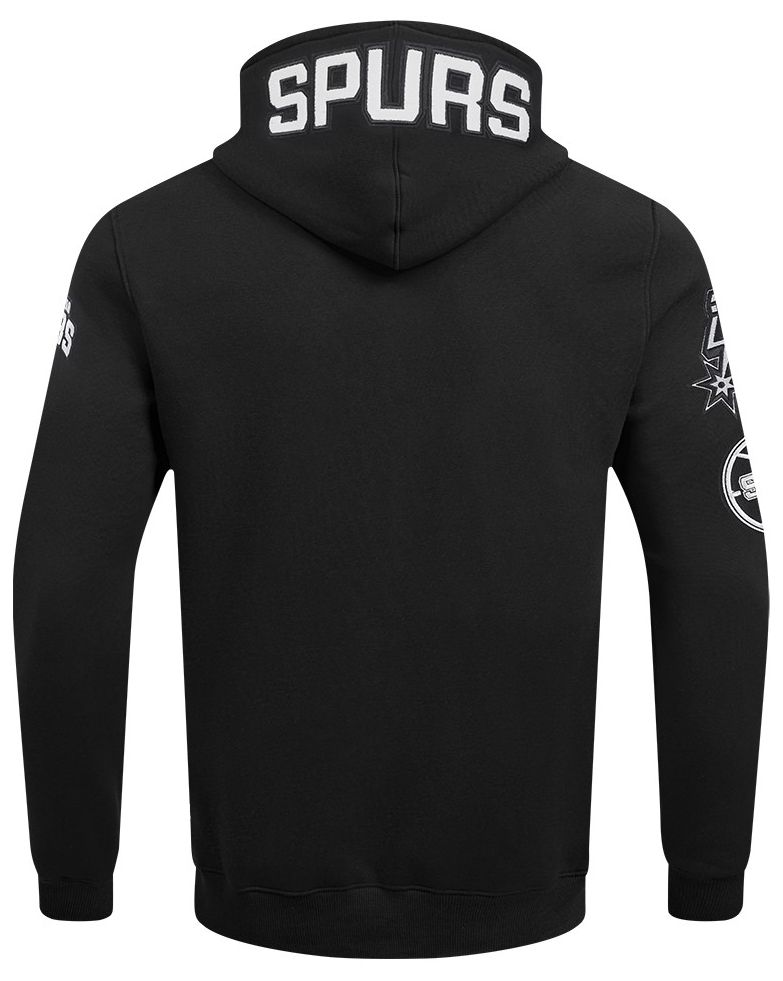 Pro Standard Men's San Antonio Spurs Black Classic Chenille Pullover Hoodie product image