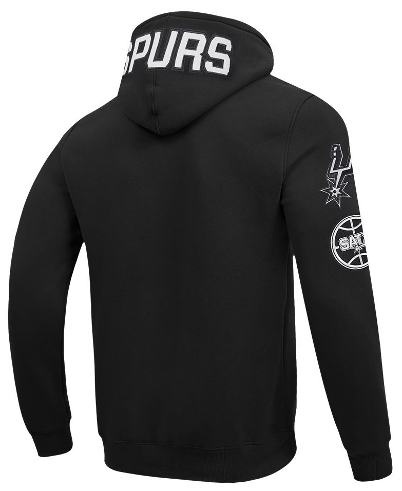 Pro Standard Men's San Antonio Spurs Black Classic Chenille Pullover Hoodie product image