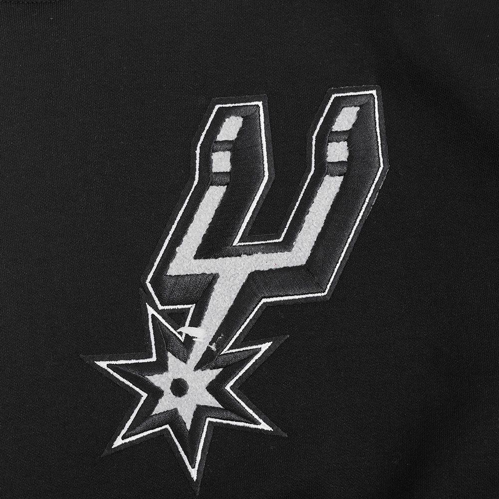 Pro Standard Men's San Antonio Spurs Black Classic Chenille Pullover Hoodie product image
