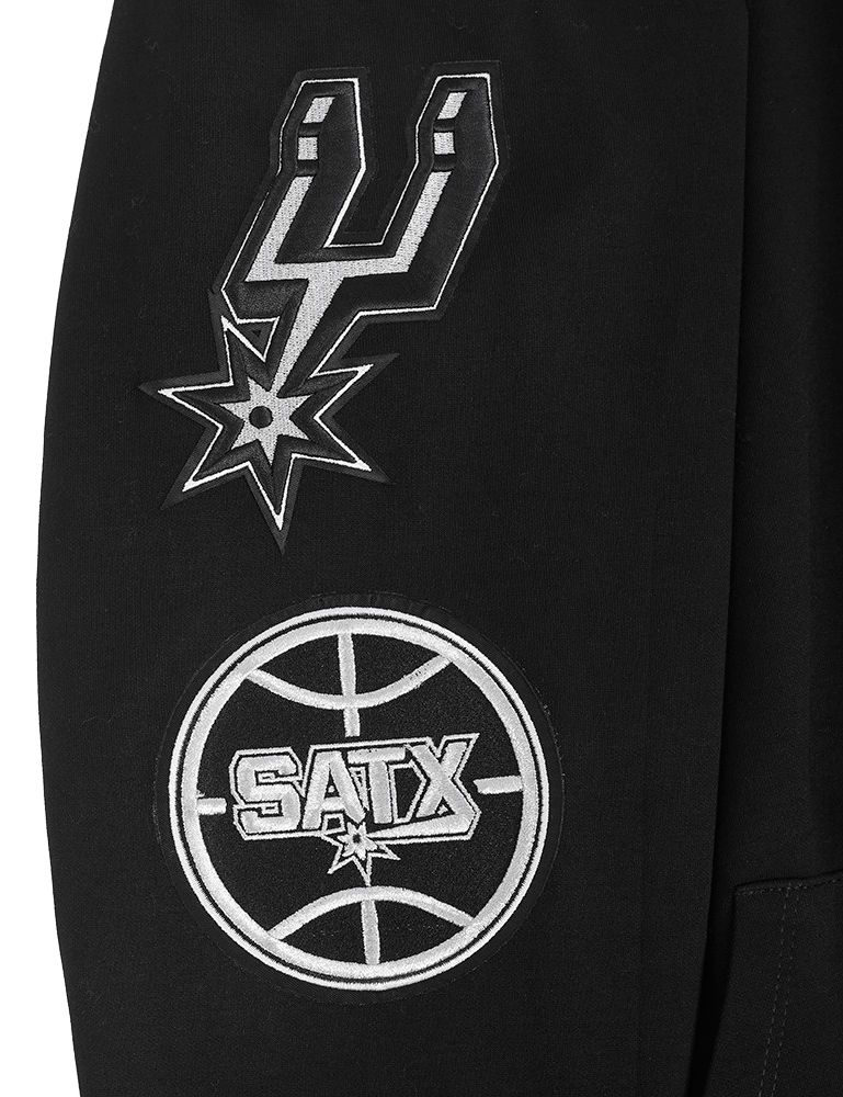 Pro Standard Men's San Antonio Spurs Black Classic Chenille Pullover Hoodie product image