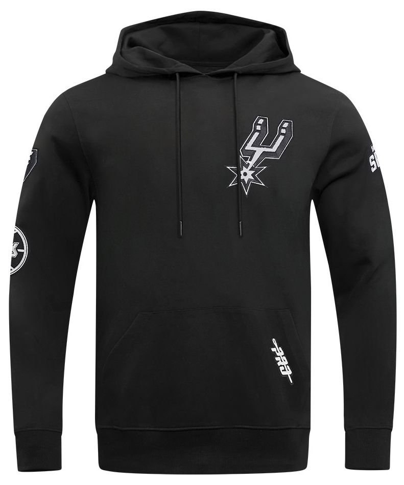 Pro Standard Men's San Antonio Spurs Black Classic Chenille Pullover Hoodie product image