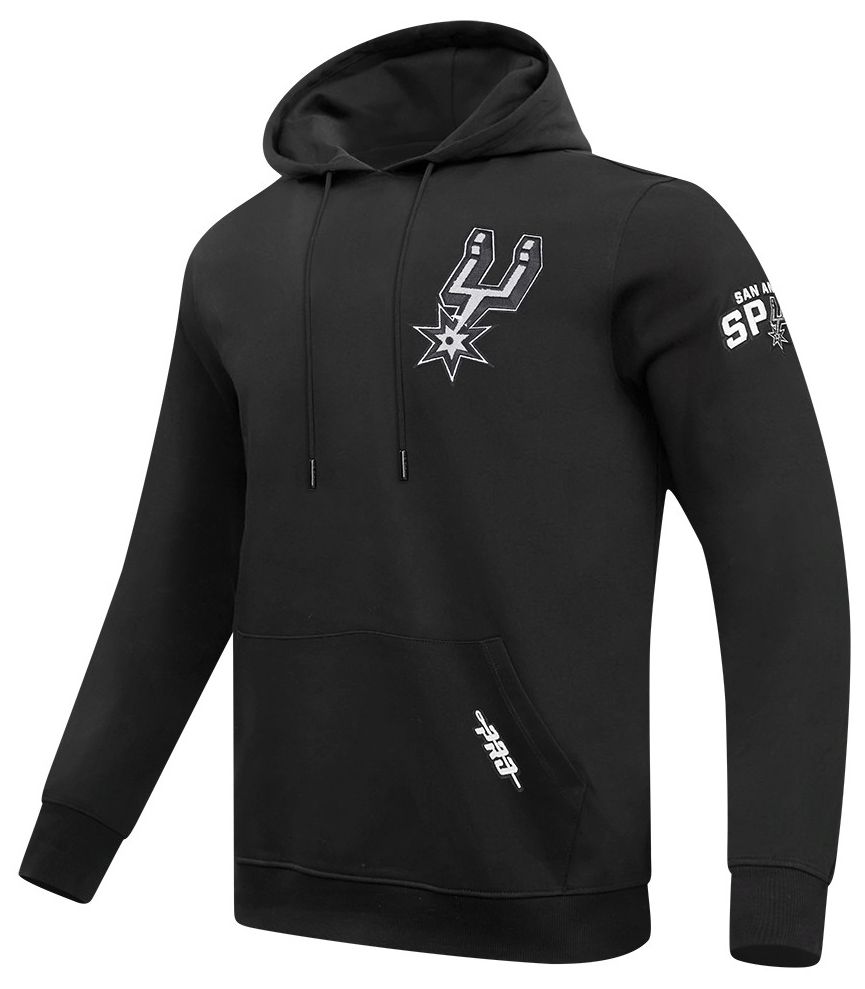Pro Standard Men's San Antonio Spurs Black Classic Chenille Pullover Hoodie product image