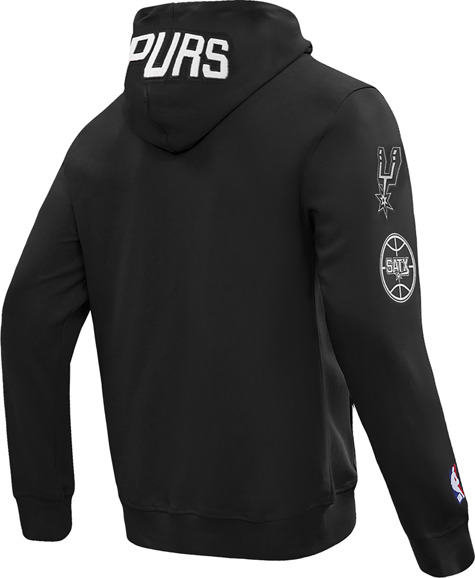 Pro Standard Men's San Antonio Spurs Black Classic Chenille Full Zip Hoodie product image