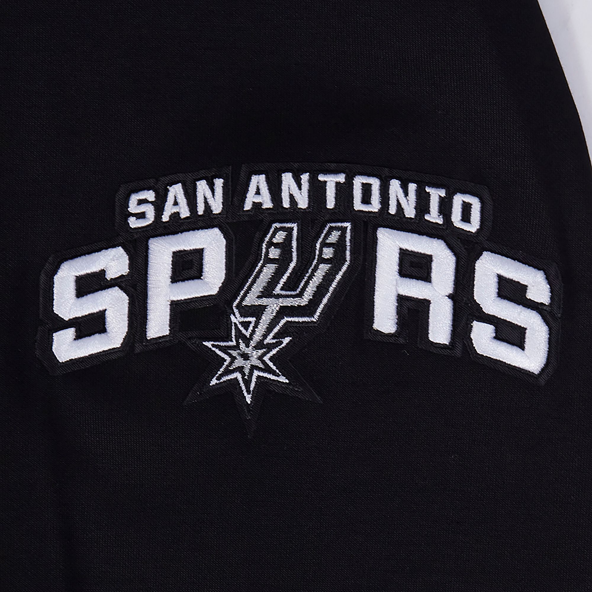 Pro Standard Men's San Antonio Spurs Black Classic Chenille Full Zip Hoodie product image