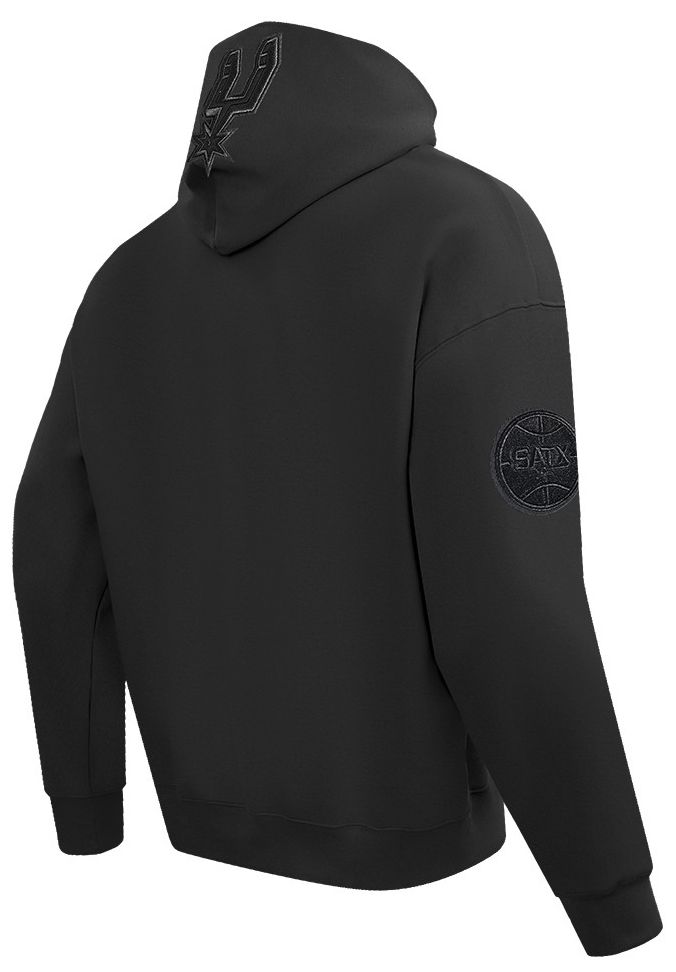 Pro Standard Men's San Antonio Spurs Black Neutral Drop Shoulder Fleece Hoodie product image