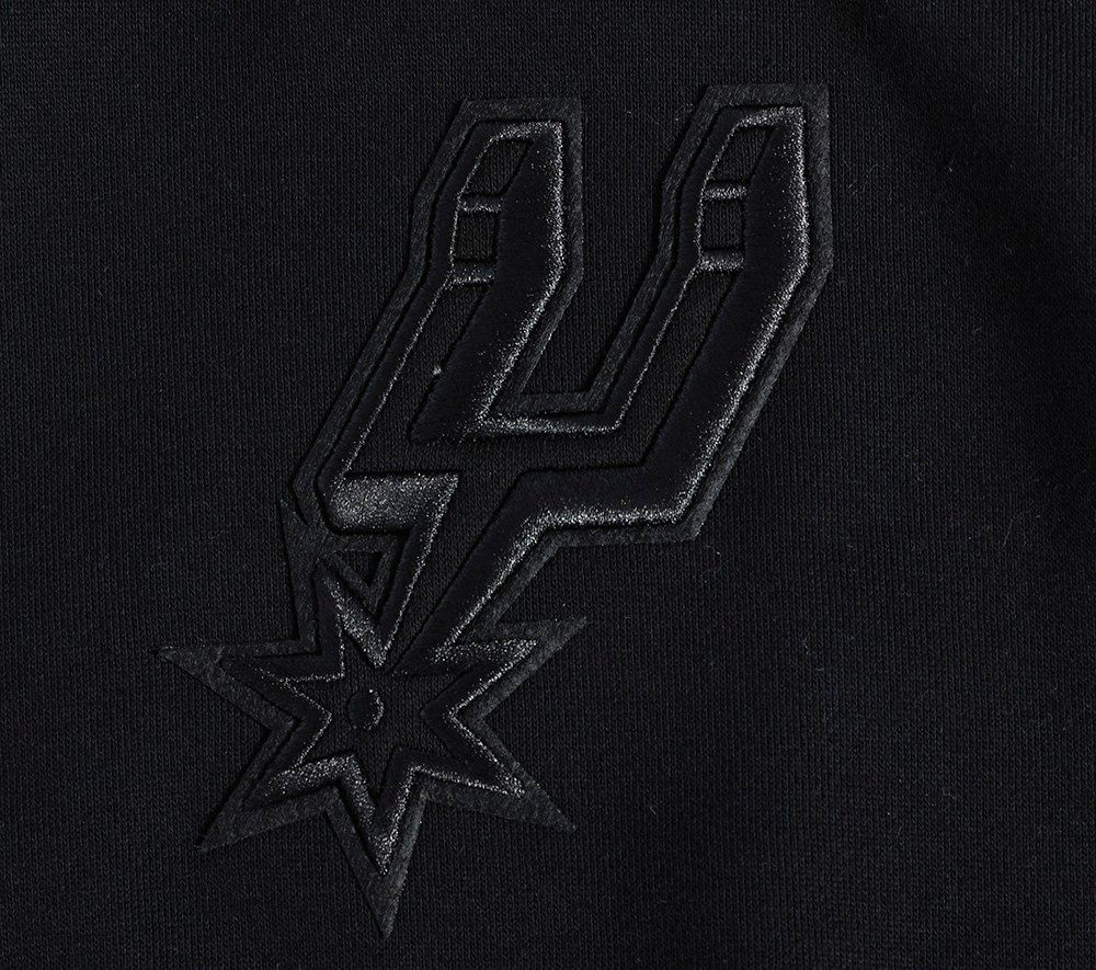 Pro Standard Men's San Antonio Spurs Black Neutral Drop Shoulder Fleece Hoodie product image