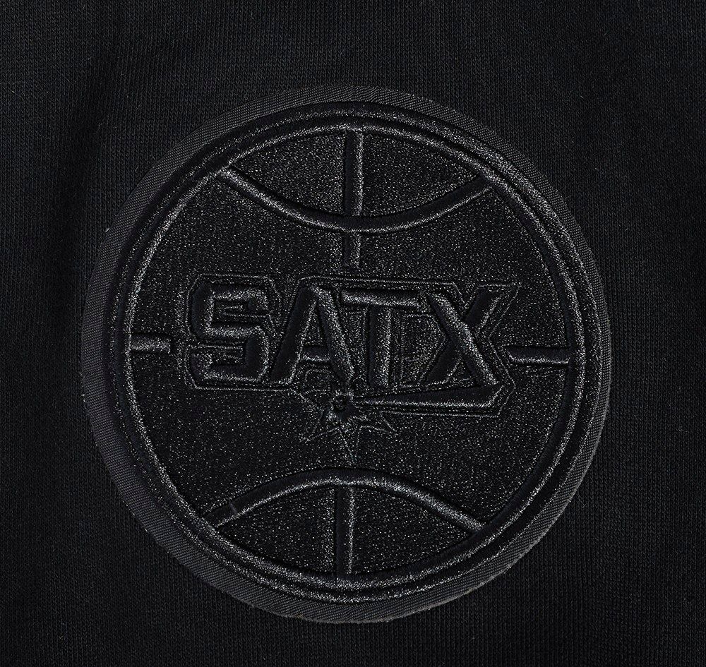 Pro Standard Men's San Antonio Spurs Black Neutral Drop Shoulder Fleece Hoodie product image