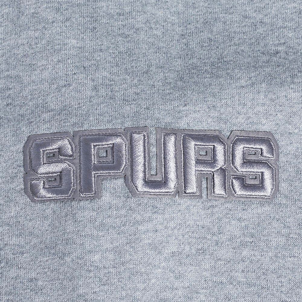 Pro Standard Men's San Antonio Spurs Grey Neutral Drop Shoulder Fleece Hoodie product image