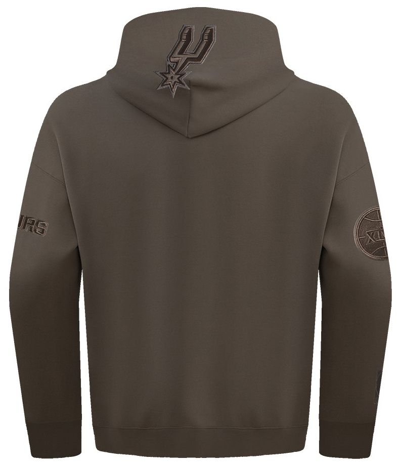Pro Standard Men's San Antonio Spurs Taupe Neutral Drop Shoulder Fleece Hoodie product image