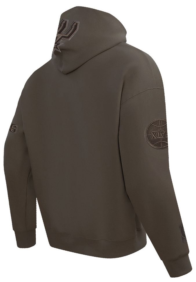 Pro Standard Men's San Antonio Spurs Taupe Neutral Drop Shoulder Fleece Hoodie product image