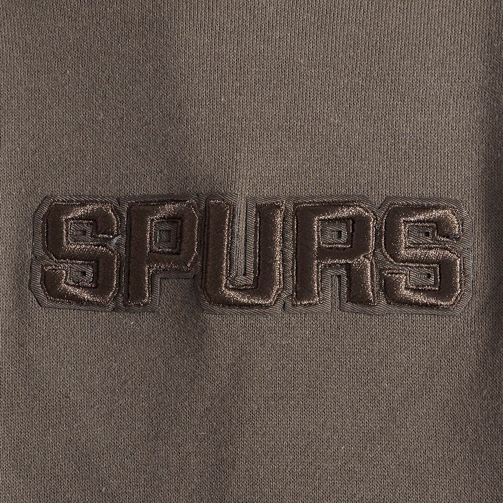 Pro Standard Men's San Antonio Spurs Taupe Neutral Drop Shoulder Fleece Hoodie product image