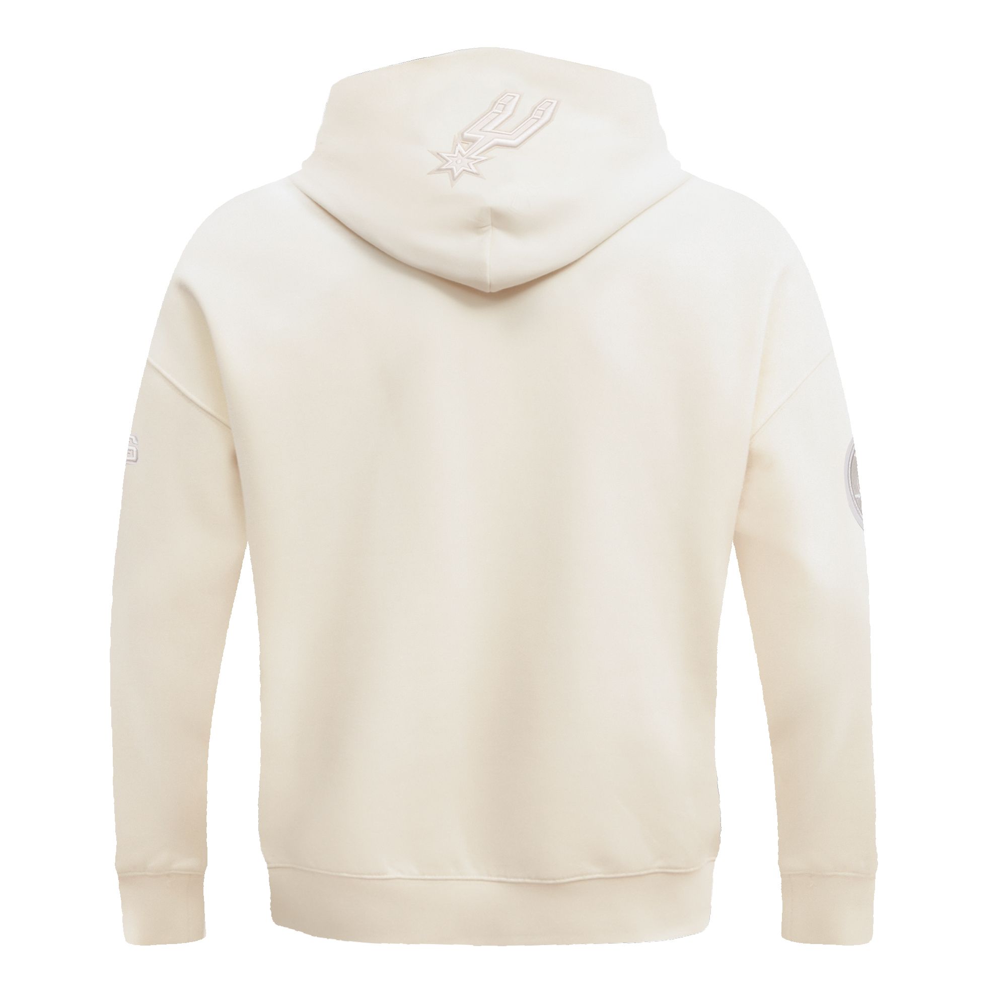 Pro Standard Men's San Antonio Spurs Off White Neutral Drop Shoulder Fleece Hoodie product image