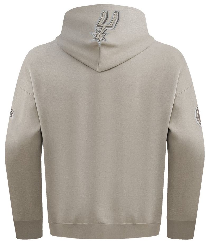 Pro Standard Men's San Antonio Spurs Taupe Neutral Drop Shoulder Fleece Hoodie product image
