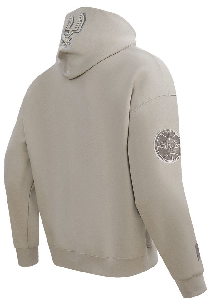 Pro Standard Men's San Antonio Spurs Taupe Neutral Drop Shoulder Fleece Hoodie product image