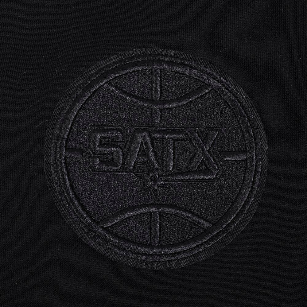 Pro Standard Men's San Antonio Spurs Black Neutral Drop Shoulder Fleece Crewneck Sweatshirt product image