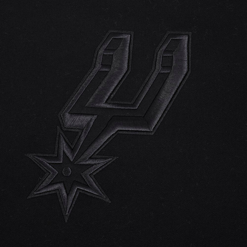 Pro Standard Men's San Antonio Spurs Black Neutral Drop Shoulder Fleece Crewneck Sweatshirt product image