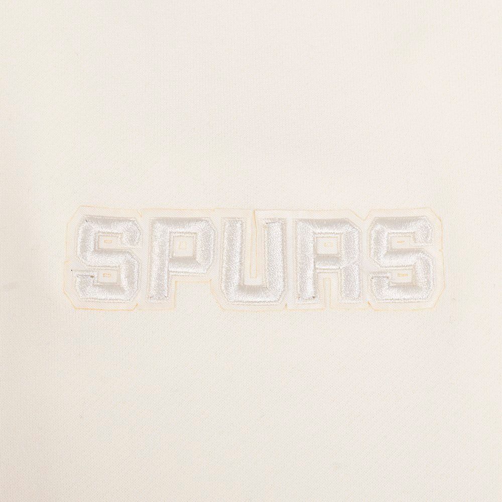 Pro Standard Men's San Antonio Spurs Off White Neutral Drop Shoulder Fleece Crewneck Sweatshirt product image