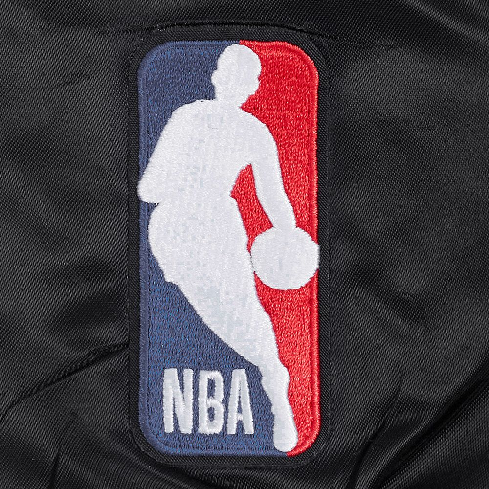 Pro Standard Men's San Antonio Spurs Black Mash Up Satin Jacket product image