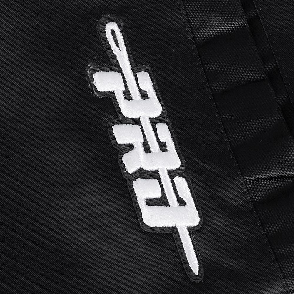 Pro Standard Men's San Antonio Spurs Black Mash Up Satin Jacket product image
